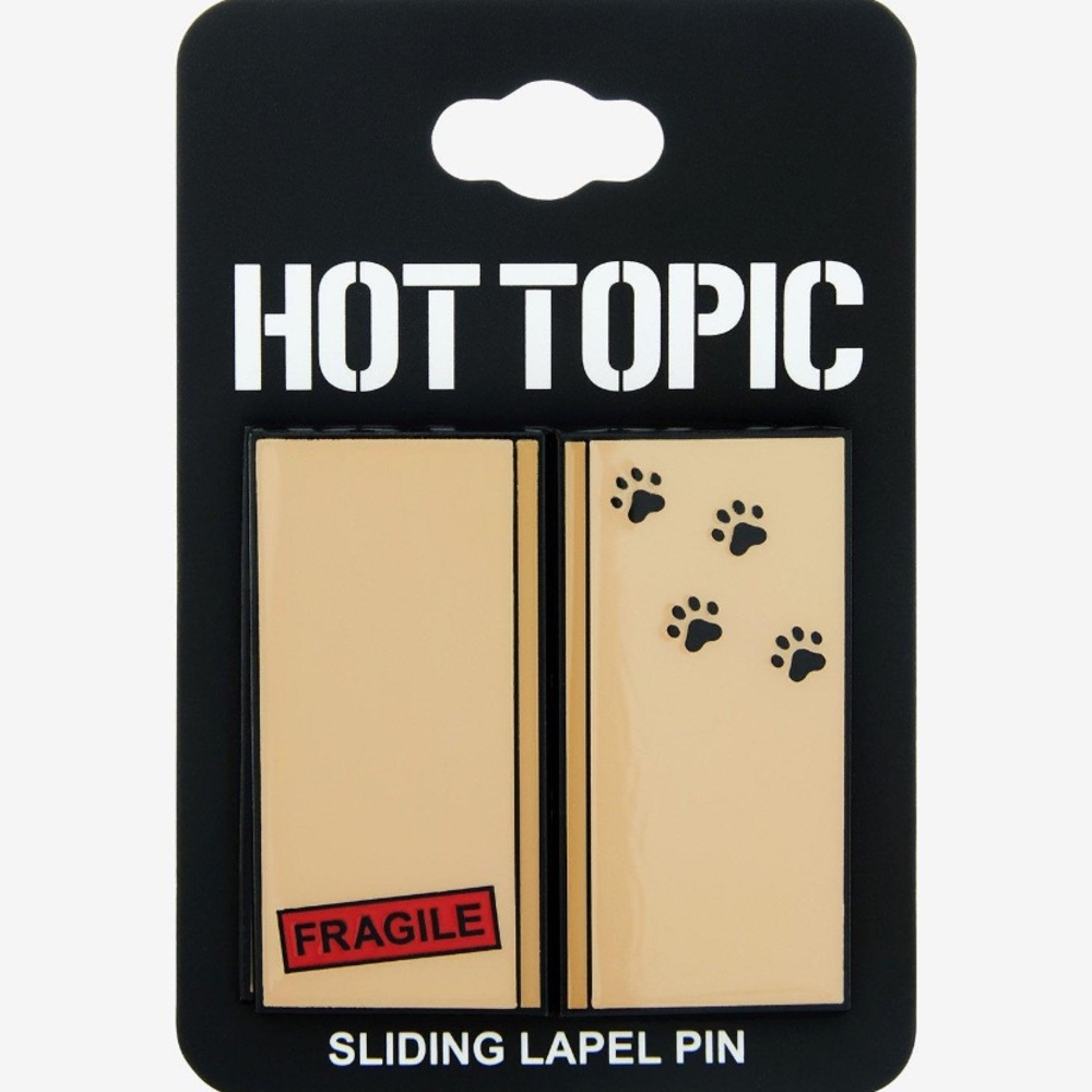 Cat‎ Mail Sliding Enamel Pin Hot Topic